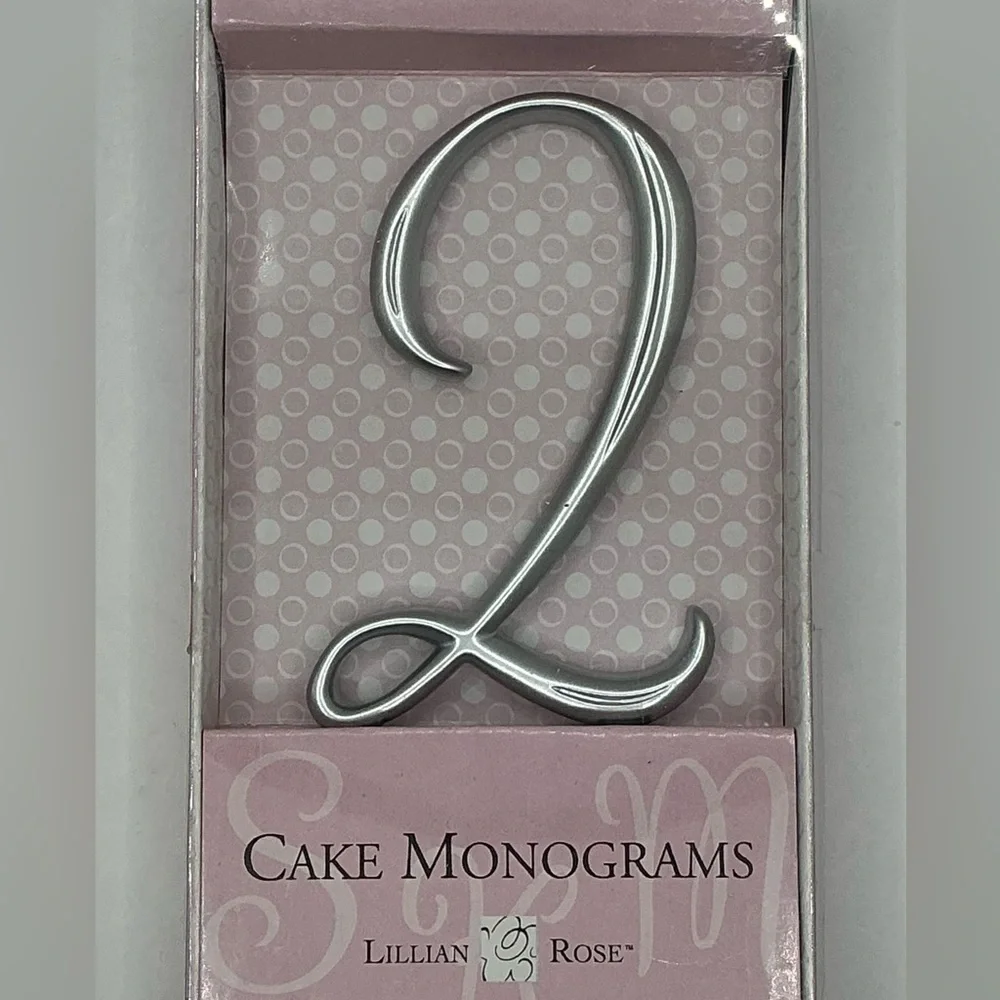 🪷Lillian Rose🌹Number Cake monograms Topper